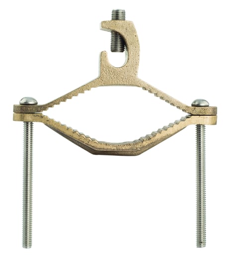 NSi - NSI GLC-440DB 2-1/2 to 4 Inch 8 to 4/0 AWG Stranded Silicon Bronze Heavy Duty Direct Burial Lay-In Ground Clamp