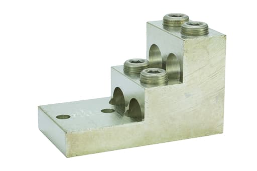 NSi - NSI 600T-4 13/32 Inch 2 AWG to 600 MCM Tinned Aluminum 4-Conductor Stacked Lug