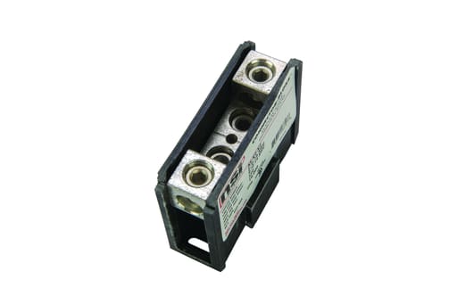 NSi - NSI AS-K2-K2 350 Amp 14 to 2/0 AWG Line/Load Black Aluminum 4-Terminal Splicer/Reducer Power Distribution Block