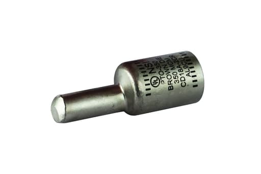 NSi - NSI PTO-350 350 MCM Brown Tinned Aluminum 1-Conductor Offset Pin Terminal