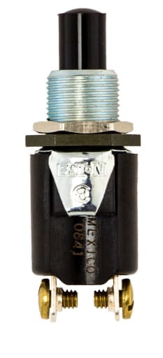 NSi - NSI 76030PS 3/4 Amp at 125 VAC 1/4 Amp at 250 VAC Nylon On SPST NC Momentary Push Button Switch