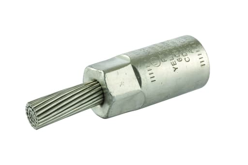 NSi - NSI PT600 600 MCM Yellow Tinned Aluminum 1-Conductor Stranded Bi-Metallic Pin Terminal