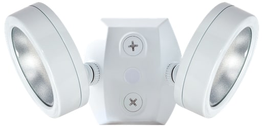 Rab Electric Mfg - Rab Lighting LES2X13NW - 2 X 13W LED Bullet Floodlights 4000K - 2,694 Lumens 84 CRI 120V - White Finish