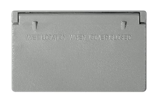 Rab Electric Mfg - RAB GFI-H COVER HORIZONTAL GROUND F