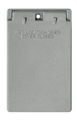 Rab Electric Mfg - RAB GFI-V COVER VERTICAL GROUND FAU