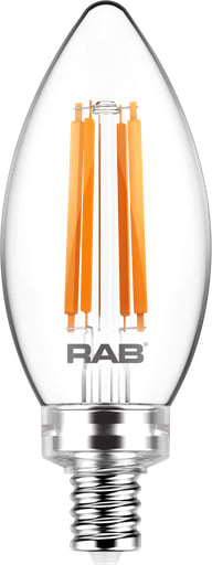 Rab Electric Mfg - RAB B11-5-E12-927-F-C FIL B11 5.5W