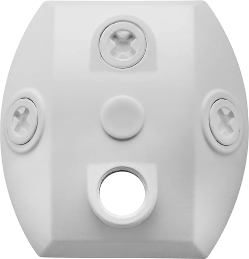Rab Electric Mfg - RAB CU4W 4-Hole 4-3/4 x 4-5/8 Inch White Die-Cast Aluminum Weatherproof Universal Cover