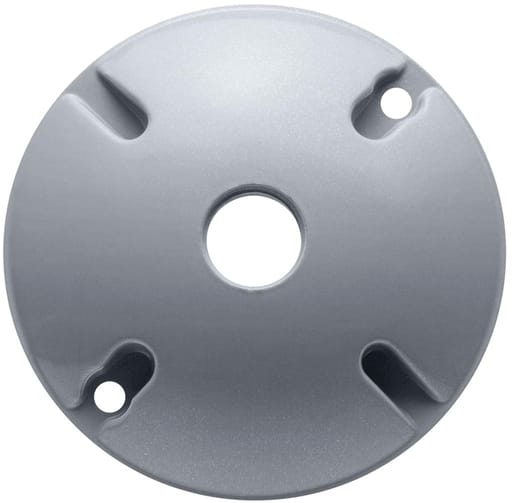 Rab Electric Mfg - RAB C100 4-1/2 Inch 1-Hole Round Silver Gray Die-Cast Aluminum Weatherproof Cover