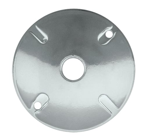 Rab Electric Mfg - RAB C100W 4-1/2 Inch 1-Hole Round White Die-Cast Aluminum Weatherproof Cover