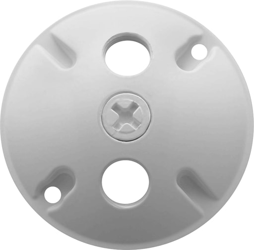 Rab Electric Mfg - RAB C103W 4-1/2 Inch 3-Hole Round White Die-Cast Aluminum Weatherproof Cover
