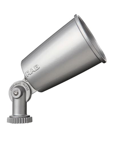 Rab Electric Mfg - RAB R90S 150 W 2-1/4 x 4-3/16 Inch Silver Gray Die-Cast Aluminum Incandescent Floodlight Fixture