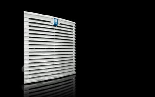Rittal Corp. - Rittal 3238110 115 VAC 50/60 Hz 39 CFM NEMA 4X Light Gray Diagonal Climate Control Filter Fan