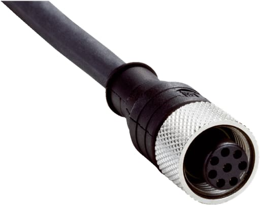 Sick, Inc. - SICK 2076543 DOL-127SG10ME14KM0 M12 8-PIN STRAIGHT CONNECTOR CABLE 10 METER
