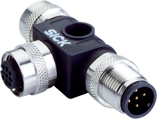 Sick, Inc. - SICK 6053283 SBO-02F12-SM2 T-JUNCTION I/O 5/8P. M12