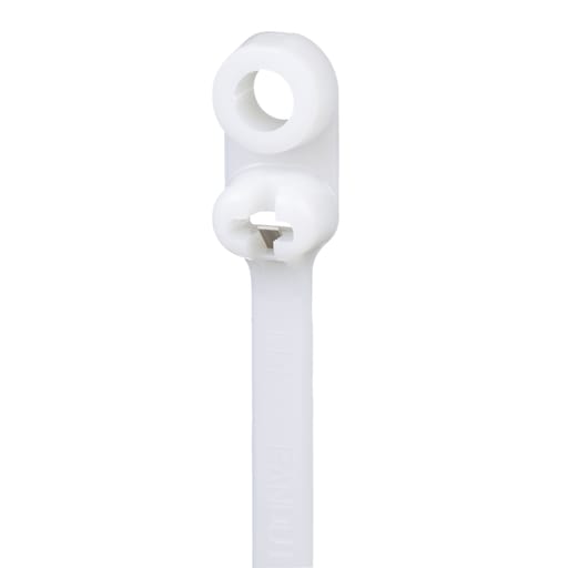 Panduit Corp - Panduit BC2S-S10-C Clamp Tie, Metal Barb, 8.5"L (216mm), Standard, Nylon, Natural