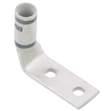 Panduit Corp - Panduit LCDX6-14AF-L Pan-Lug™ Copper 2 Hole Straight Tongue Compression Lug