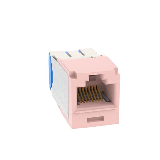 Panduit Corp - Panduit CJ6X88TGPK UTP RJ45 Cat 6A TG Jack Module, Pink