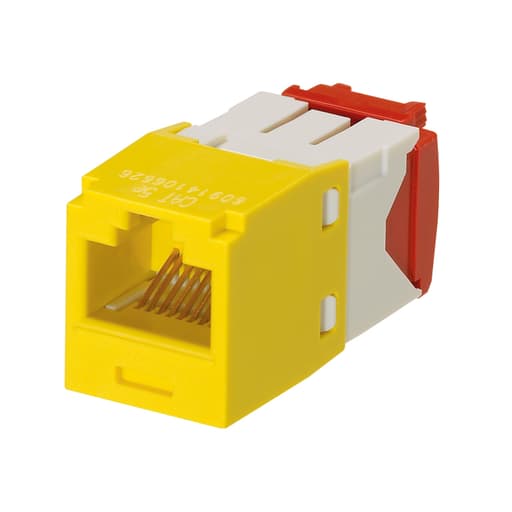 Panduit Corp - Panduit CJ5E88TGYL UTP RJ45 Cat 5e TG Jack Module, Yellow