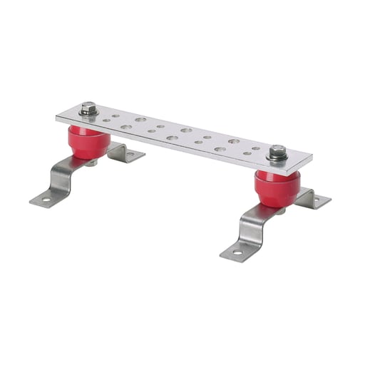 Panduit Corp - Panduit GB4B0612TPI-1 Telecom Ground Busbars, 0612, Copper, Tin-Plated