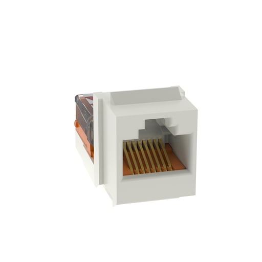 Panduit Corp - Panduit NK5E88MIWY NetKey Cat 5e Leadframe Jack, Int'l White