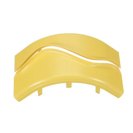 Panduit Corp - Panduit FROVRASC4LYL Cover 4X4 Outside VerticalICAL RIGHT-ANGLE, LSZH, YELLOW