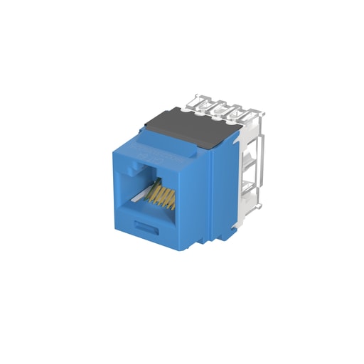 Panduit Corp - Panduit NK6X88MBU UTP RJ45 Cat 6A Keystone Punchdown Jack Module, Blue