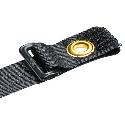 Panduit Corp - Panduit UGCTE3S-X0 Hook & Loop Tie, End Mount Grommet, 12.0"L (305mm), .85"W (21.6mm), Black