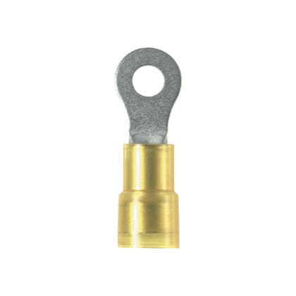 Panduit Corp - Panduit PN10-10RX-L Ring Terminal, Yellow, Nylon, 12 AWG, #10 Stud, PK50