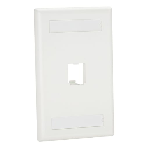 Panduit Corp - Panduit CFPL1IWY Classic, Faceplate, 1 Port, Off White