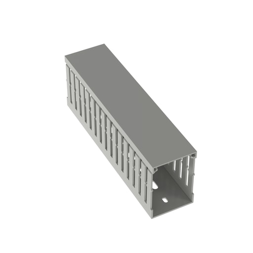 Panduit Corp - Panduit MC50X75IG2 Slotted Metric Duct, PVC, 50mm x 75mm x 2M, Light Gray