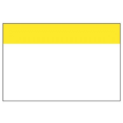 Panduit Corp - Panduit C400X600AZ1 ThermTrans, Arc Flash Label, Adhesive Polyester, 6.00" W x 4.00" H, White/Yellow 3" Core