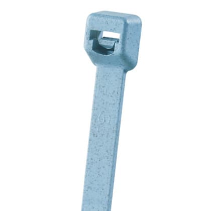 Panduit Corp - Panduit PLT3S-C86 Cable Tie, 11.5"L (291mm), Standard, Metal Detectable Nylon, Light Blue