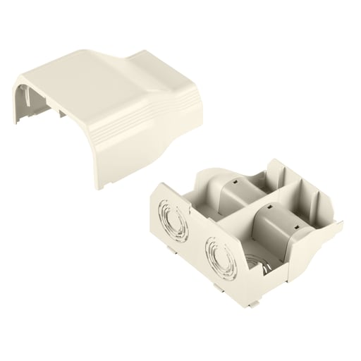 Panduit Corp - Panduit T70EEIW Surface Raceway, T-70 Entrance End, Off-White