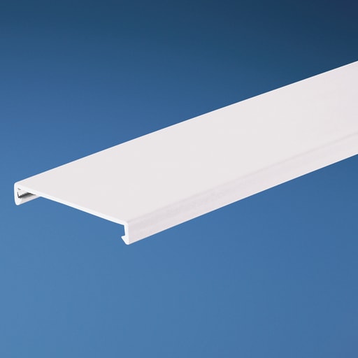 Panduit Corp - Panduit C2.5WH6 Wiring Duct Flush Cover, PVC, 2.5"W X 6ft, White