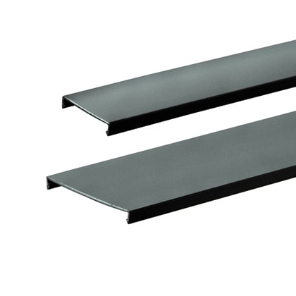 Panduit Corp - Panduit C1.5BL6 Wiring Duct Flush Cover, PVC, 1.5"W X 6ft, Black
