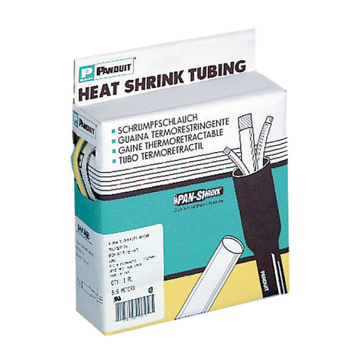 Panduit Corp - Panduit HSTT06-Q 0.06 Inch (1.6 mm) Diameter Black Thin Heat Shrink Tubing