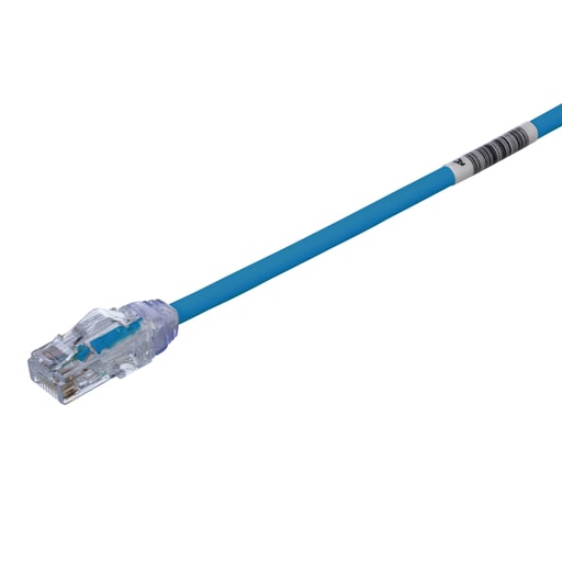 Panduit Corp - Panduit UTP28X3BU Cat 6A 28 AWG UTP Copper Patch Cord, 3 ft, Black