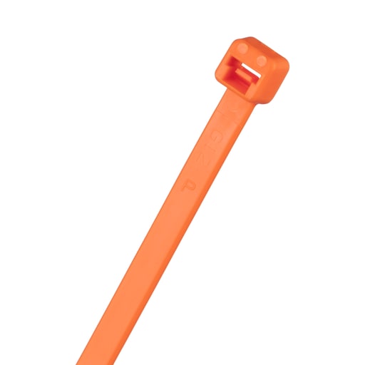 Panduit Corp - Panduit PLT3S-M53 Cable Tie, Fluor Orange, PA6.6, 11.5"L, 50lb, PK1000