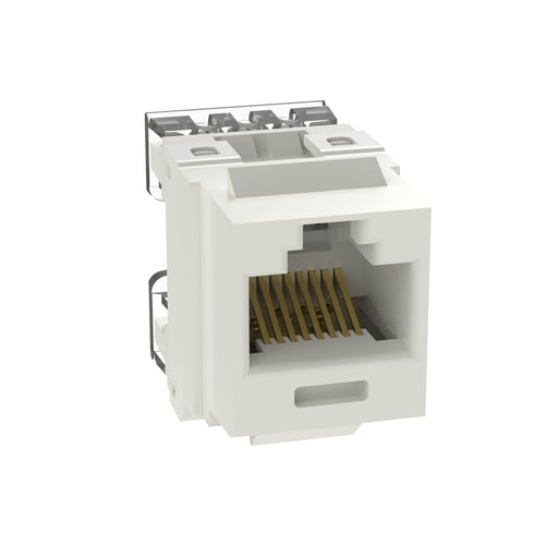 Panduit Corp - Panduit NKP5E88MIW NetKey Cat 5e Punchdown Jack, Int'l White