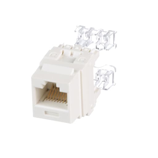 Panduit Corp - Panduit NK688MIW UTP RJ45 Cat 6 Punchdown Keystone Jack Module, International White