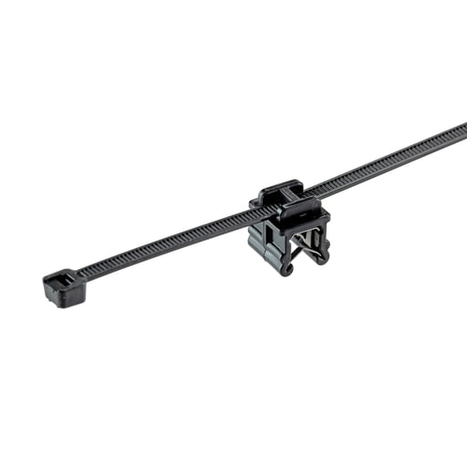 Panduit Corp - Panduit CMEA24-2S-D300 CMEA24-2S-D300 EdgeClip/Tie(top), Black, High Heat/UV PA6.6, .118-.236"