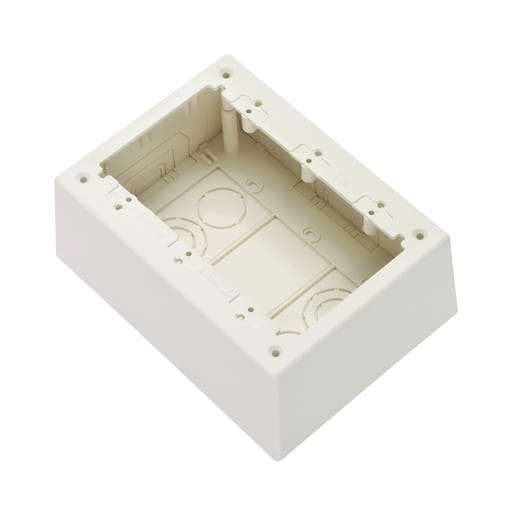Panduit Corp - Panduit JBP3DWH Surface Raceway, Junction Box, Deep, 3-gang, Non-Metallic, White
