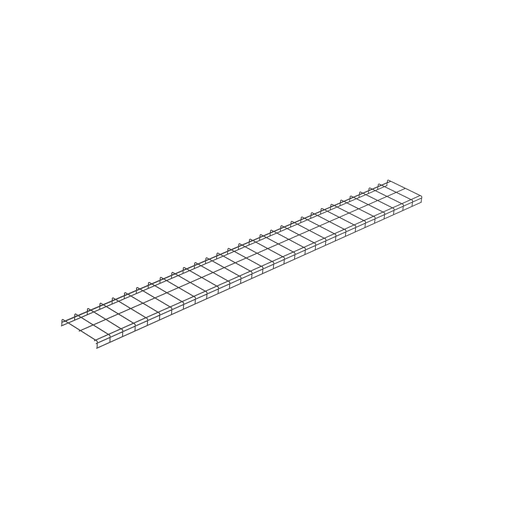Panduit Corp - Panduit WG12BL10 Wyr-Grid Pathway, 12" W x 10' L, Black Powder Coated
