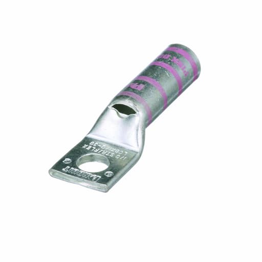 Panduit Corp - Panduit LCBX1/0-38-X Pan-Lug™ Copper 1 Hole Straight Tongue Compression Lug
