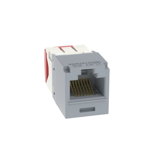 Panduit Corp - Panduit CJ5E88TGIG UTP RJ45 Cat 5e TG Jack Module, Int'l Gray