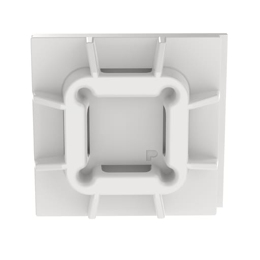 Panduit Corp - Panduit SGABM30-A-C Mount, White, PA 6.6, Rubber Adhesive, 1.12x1.12"