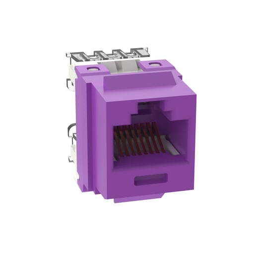 Panduit Corp - Panduit NK688MVL NetKey Cat 6 Punchdown Jack, Violet