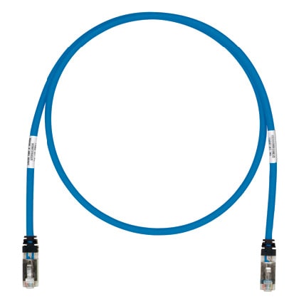 Panduit Corp - Panduit STP6X10BU Copper Patch Cord, Cat 6A, S/FTP, 10ft, BU