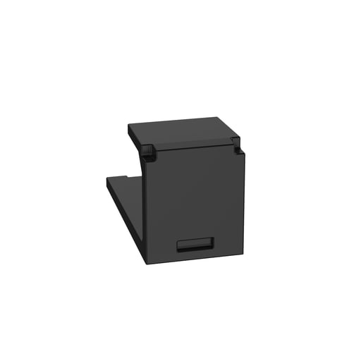 Panduit Corp - Panduit CMBBL-X 1-Port Black ABS Blank Module