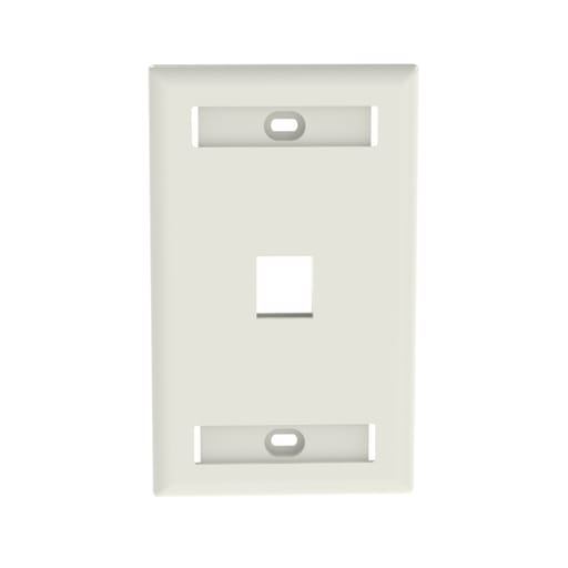 Panduit Corp - Panduit NK1FWHY NetKey® Faceplate, Labe